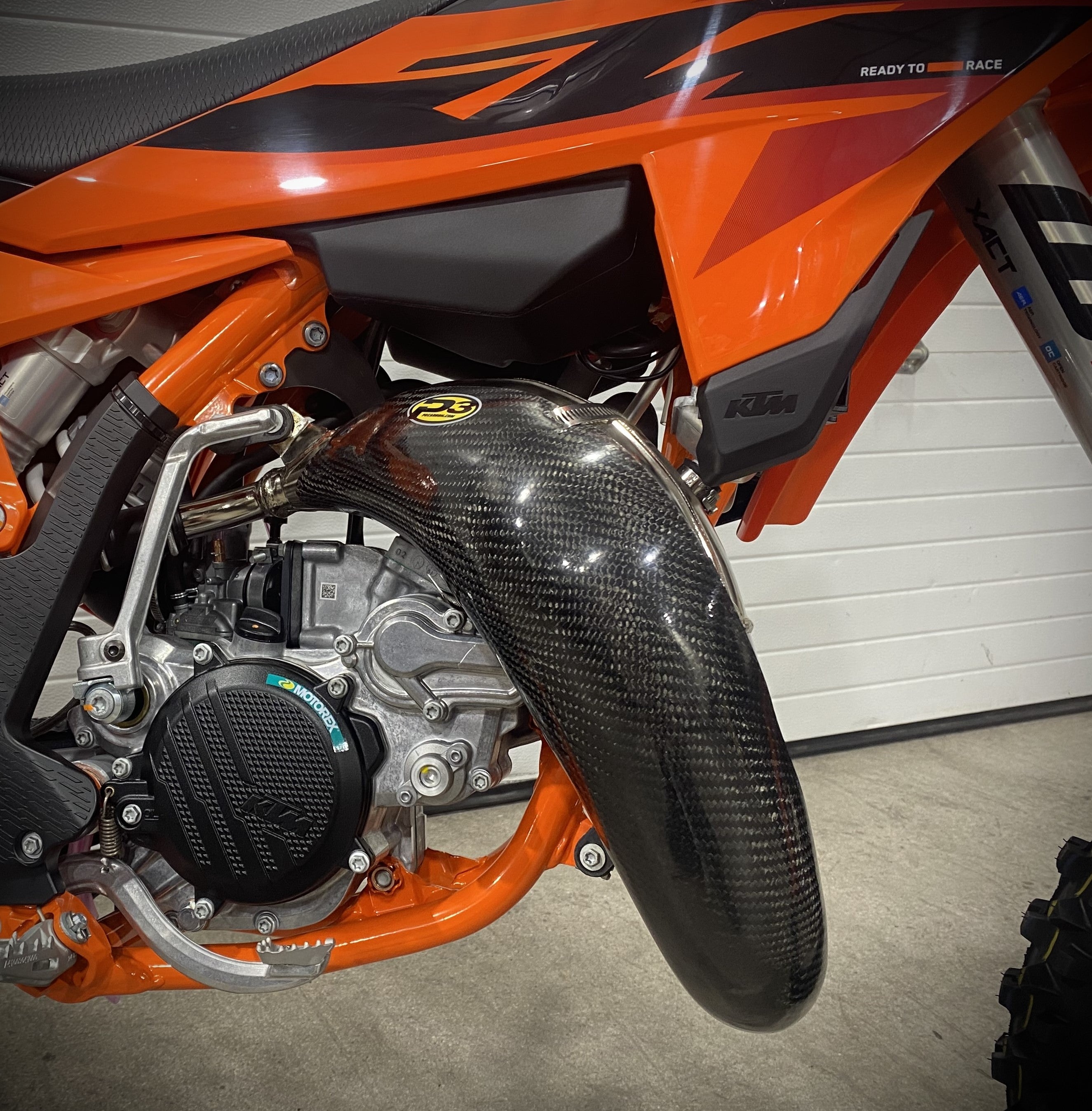 P3 Carbon Pipe Guard KTM SX/XC 85 | HUSQ TC 85 | GasGas MC 85 2025 - 2