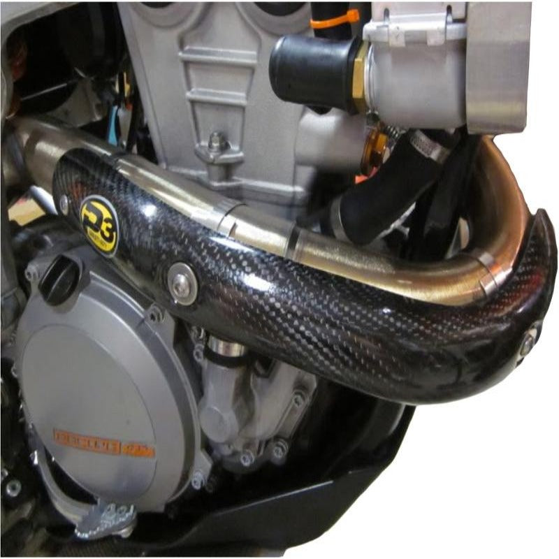 P3 Carbon Heat Shield KTM 350 SX-F/XC-F  2011-2012 | 350 EXC-F/XCF-W  2012-2016 | HUSQ FE 350 2014-2016 | FE 350S  2015-2016 - 0