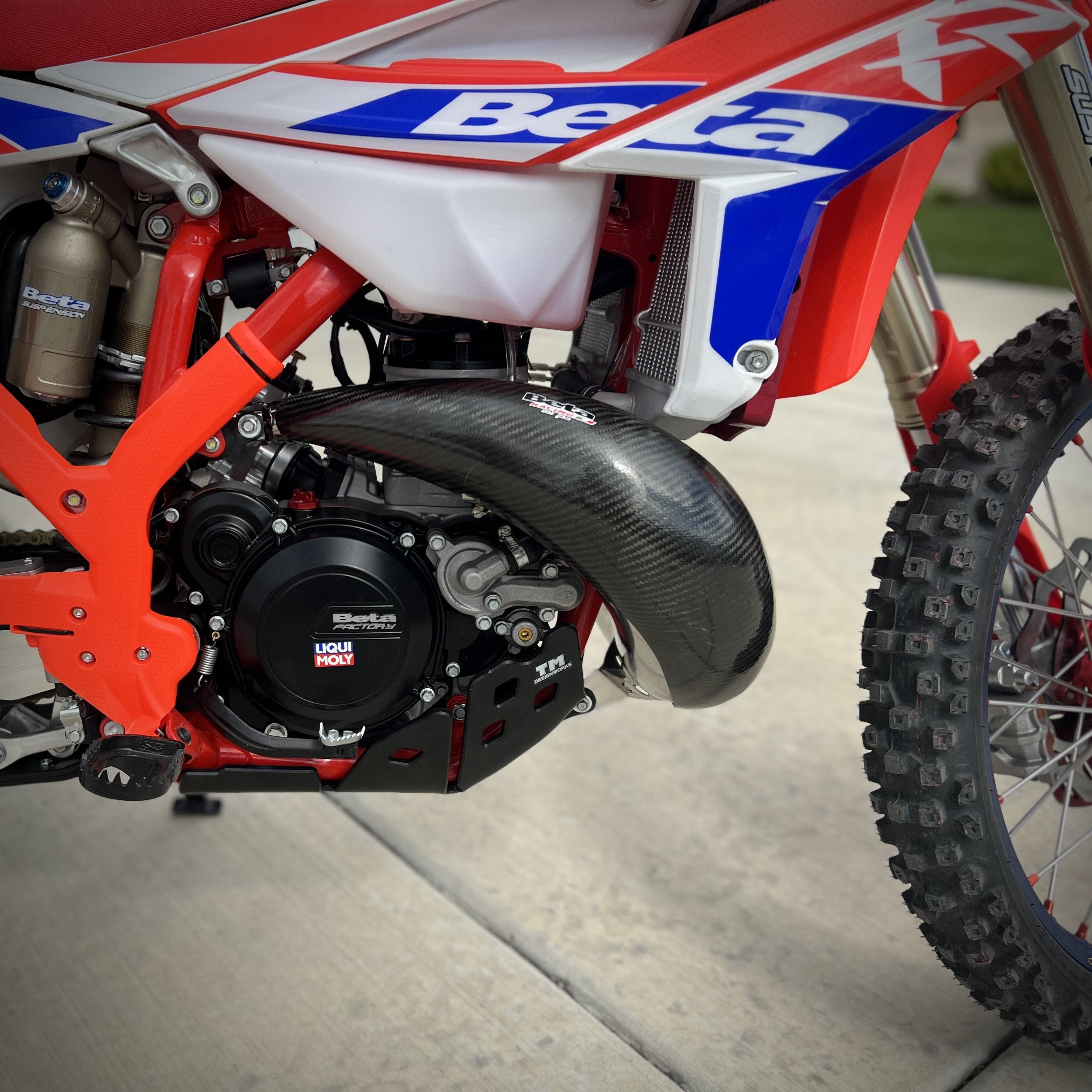 P3 Carbon Pipe Guard MAXCoverage: Beta 250/300/350 RX | 2025 - 2026 (Stock Pipe)