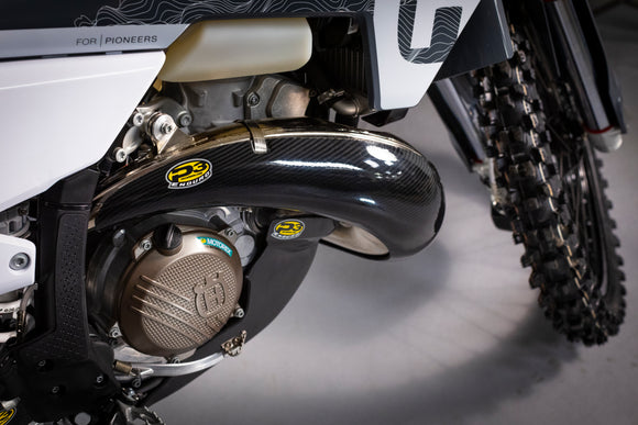 P3 Carbon Fiber Skid Plate KTM 250/300 | HUSQ 250/300 2023 - 2024 | GasGas 250/300 2024 (See Fitment Chart) NO Integrated Linkage Guard (See Product 301083 for Linkage Guard)