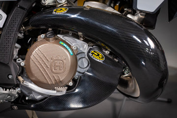 P3 Carbon Fiber Skid Plate KTM 250/300 | HUSQ 250/300 2023 - 2024 | GasGas 250/300 2024 (See Fitment Chart) NO Integrated Linkage Guard (See Product 301083 for Linkage Guard)