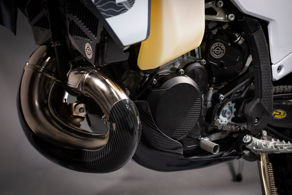 P3 Carbon Pipe Guard MAXCoverage KTM / Husqvarna / GasGas 250/300 Models | 2023 - 2026 (See Fitment Chart)