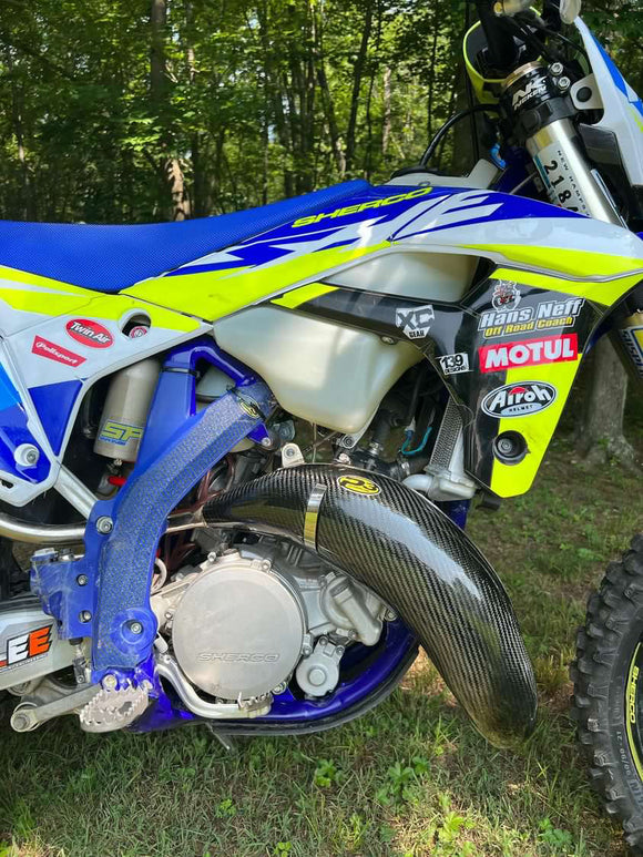 P3 Carbon MAXCoverage Pipe Guard Stock Sherco 125 Models 2017 - 2026