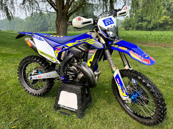 P3 Carbon MAXCoverage Pipe Guard | Stock ('23 - '26) Sherco SC 250/300 2023 - 2026 | SE250/300 2017 - 2026 | SPES Pipe