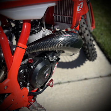P3  Carbon Pipe Guard MAXCoverage: Beta 250/300/350 RX | 2025 - 2026 (See Fitment Chart) - 0