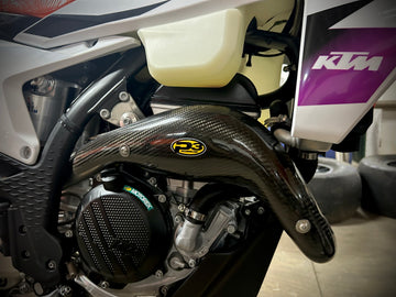 P3 Carbon Heat Shield KTM 250 XC-F / 250 SX-F 2023 - 2026 | HUSQ FC250 2023 - 2026 | GasGas 250F 2024 - 2026 Models (See Fitment Chart)