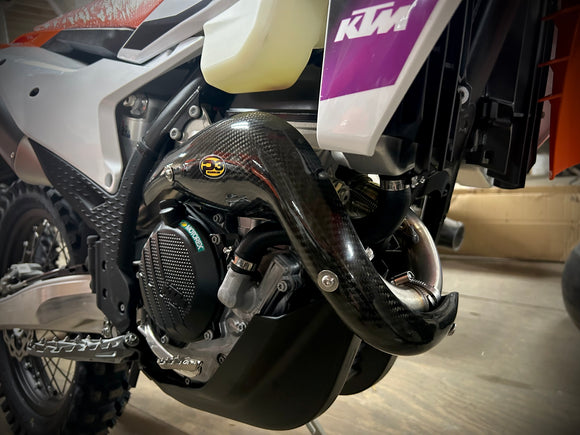 P3 Carbon Heat Shield KTM 250 XC-F / 250 SX-F 2023 - 2026 | HUSQ FC250 2023 - 2026 | GasGas 250F 2024 - 2026 Models (See Fitment Chart)
