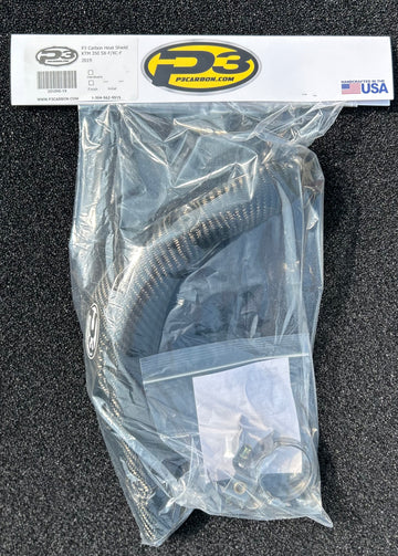 BLEMISHED GRADE B - P3 Carbon Heat Shield KTM 350 XC-F 2019-2022 | 350 SX-F 2019-2022