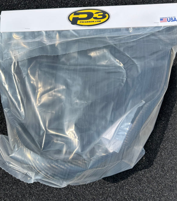 BLEMISHED GRADE B - P3 Carbon Heat Shield MAXCoverage: KTM 350 EXC-F/XCF-W | HUSQ FE 350(S) 2020-2023