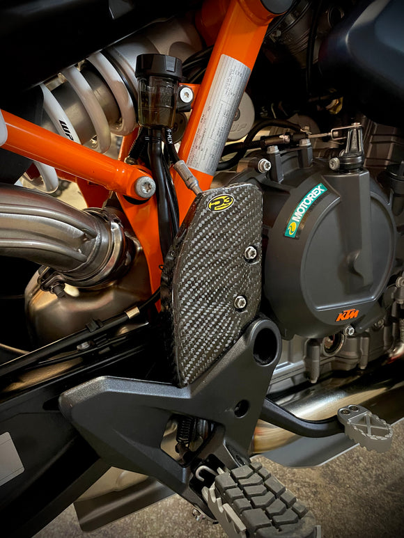 P3 Carbon Rear Brake Master Cylinder Guard | KTM 790 & 890 (All Models) 2019 - 2026 | Husqvarna Norden 901 2022 - 2025 (See Fitment Chart)