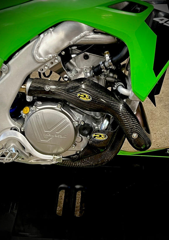 P3 Carbon Skid Plate KX450/X/SR 2024 - 2026 With Integrated Linkage Guard (See Product 306074 for Non - Linkage Guard Version)