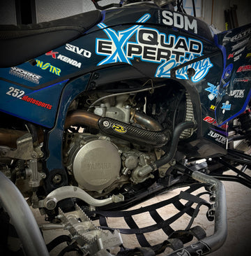 P3 Carbon Heat Shield Yamaha YFZ450 With HMF Exhaust | 2004 - 2026