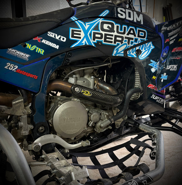 P3 Carbon Heat Shield Yamaha YFZ450 With HMF Exhaust | 2004 - 2026