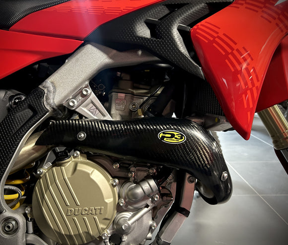 P3 Carbon Heat Shield Ducati Desmo | 450MX 2025 - 2026 | 450 EDX 2026