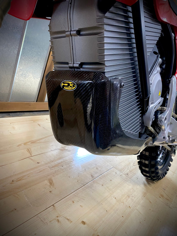 P3 Carbon Fiber Skid Plate Stark Varg (All Models) / EX / SuperMoto 2022 - 2026 | No Linkage Guard (See PN 300001 for Integrated Linkage Guard)