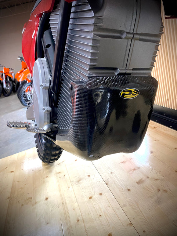 P3 Carbon Fiber Skid Plate Stark Varg (All Models) / EX / SuperMoto 2022 - 2026 | No Linkage Guard (See PN 300001 for Integrated Linkage Guard)