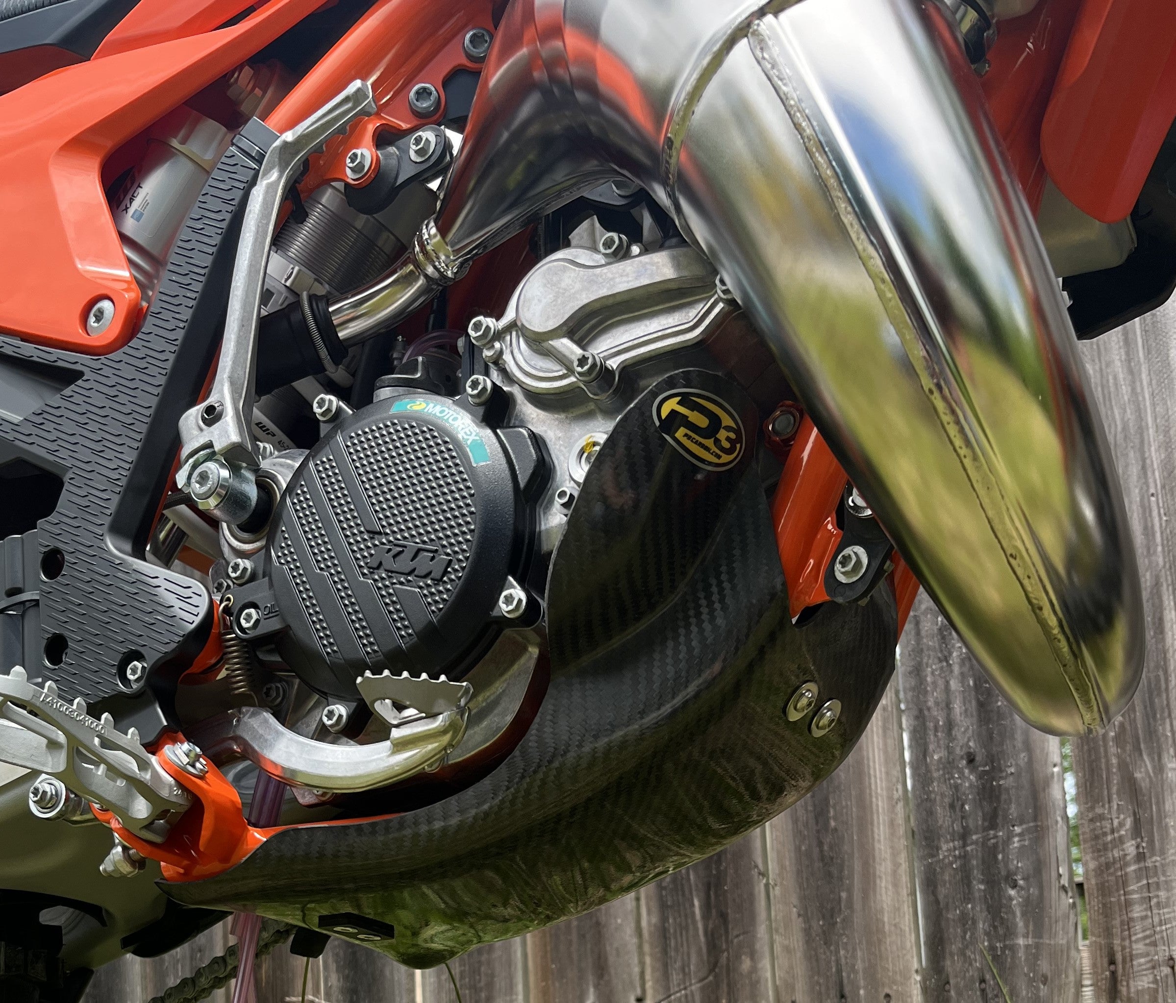 P3 Carbon Fiber Skid Plate KTM/HQV/GasGas 85 Models 2025