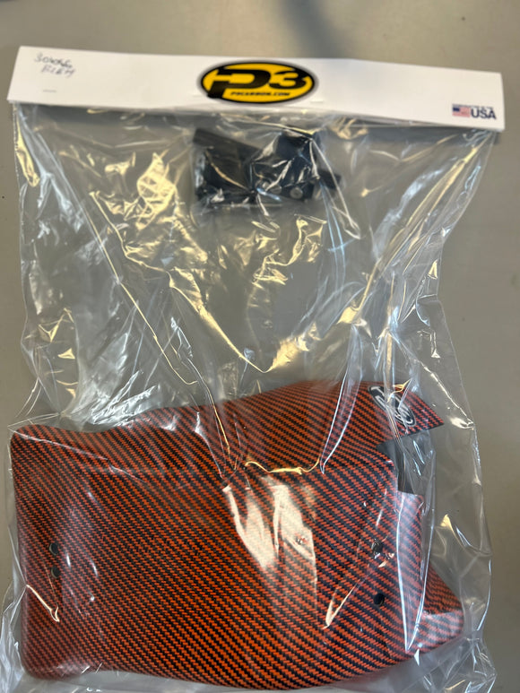 BLEMISHED GRADE B - P3 Carbon Fiber Skid Plate KTM 250/300 SX/XC/EXC  | HUSQ 250/300 TC/TX 2017-2023| GASGAS EX 250/300 2021-2023 MC250 2022 - 2023(See Fitment Chart)
