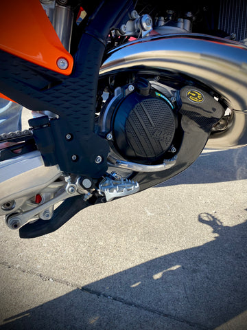 P3 Carbon Fiber Skid Plate 2025 - 2026 KTM 250/300 | HUSQ 250/300 | GasGas 250/300  (See Fitment Chart) NO Integrated Linkage Guard (See Product 301085 for Linkage Guard)