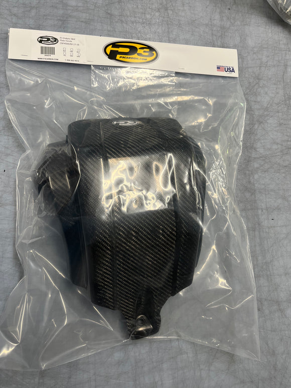 BLEMISHED GRADE B - P3 Carbon Enduro Skid Plate Honda CRF 250 RX 2019-2021 | CRF 450 RWE 2019-2020 | CRF250R 2018-2021 | CRF450R 2017-2020 | CRF450RX 2017-2020