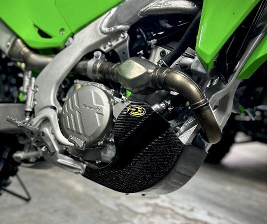 P3 Carbon Fiber Skid Plate KX250 / X 2025 | NO Integrated Linkage Guard (See Product 306053 for Linkage Guard)