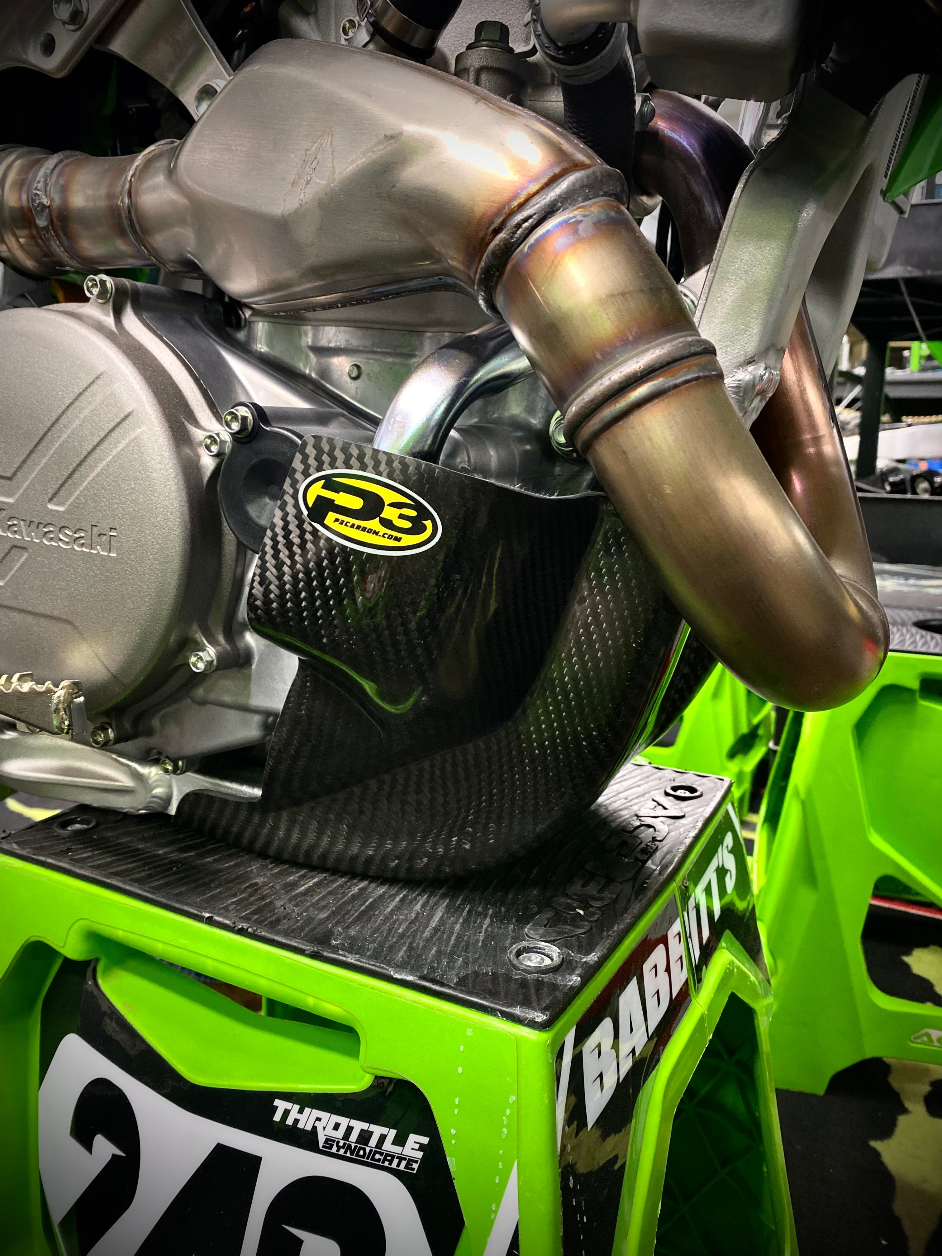 P3 Carbon Skid Plate KX450/X/SR 2024 - 2026 With NO Integrated Linkage