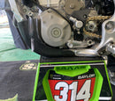 P3 Carbon Skid Plate KX450/X/SR 2024 - 2026 With Integrated Linkage Guard (See Product 306074 for Non - Linkage Guard Version)-10