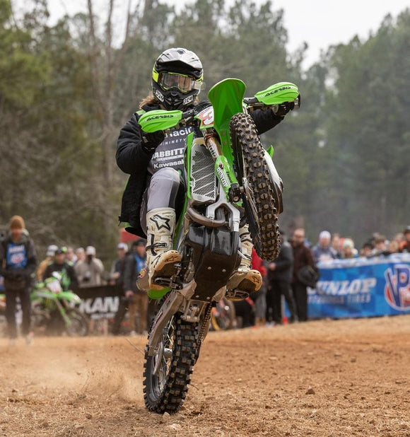 P3 Carbon Skid Plate KX450/X/SR 2024 - 2026 With Integrated Linkage Guard (See Product 306074 for Non - Linkage Guard Version)