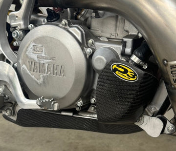 P3 Carbon Skid Plate Yamaha NEW DESIGN IN 2025!  YZ250 2006 - 2026 | YZ250X 2016 - 2026 (Integrated Linkage Guard - See Product 307061 for NO Linkage)
