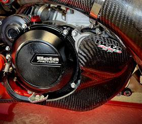 P3 Carbon Skid Plate Beta 250|300 RR/RX | 2020 - 2026 (Including Race / X-PRO Models) | WITH Linkage Protection