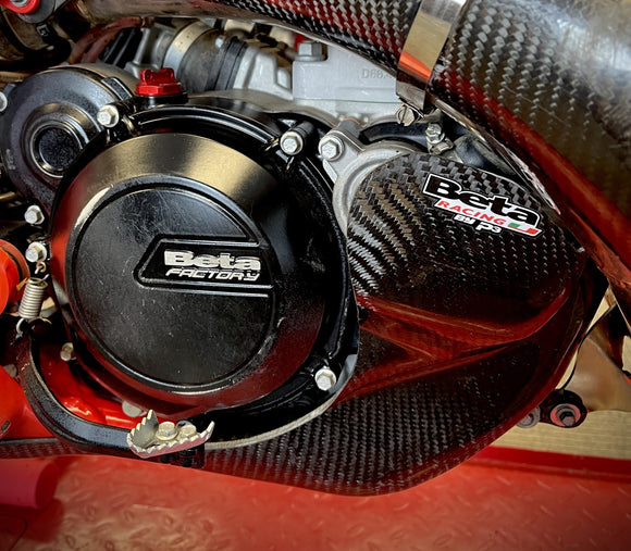 P3 Carbon Skid Plate Beta 250|300 RR/RX | 2020 - 2026 (Including Race / X-PRO Models) | WITH Linkage Protection