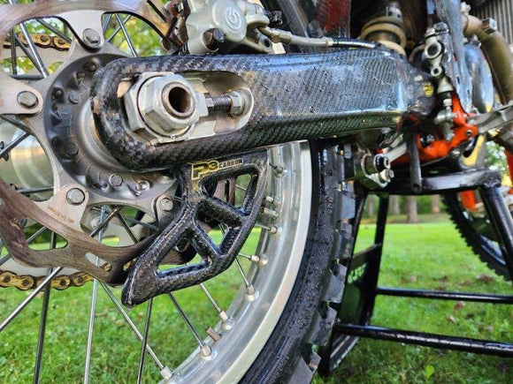 P3 Carbon  Rear Brake Rotor Guard Kit KTM / HUSQ / GasGas | 2014 - 2026 (See Fitment Chart) (CUT OUTS)