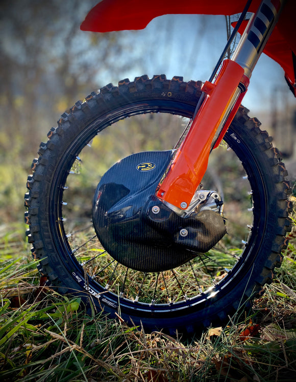 P3 Carbon Front Brake Disc Guard | KTM / Husqvarna / GasGas | 2016 - 2026 (See Fitment Chart)