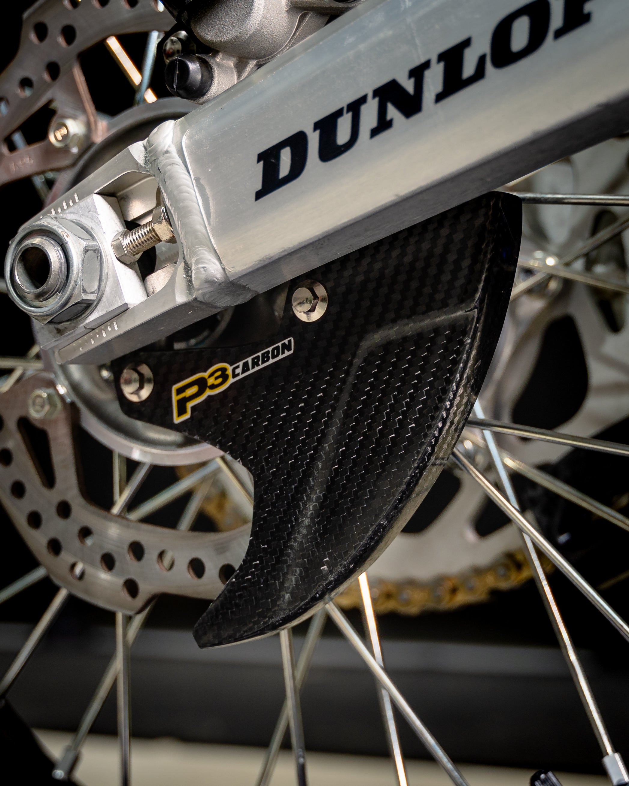 P3 Carbon Rear Brake Rotor Guard Honda | 2005 - 2025 (See Fitment Chart)