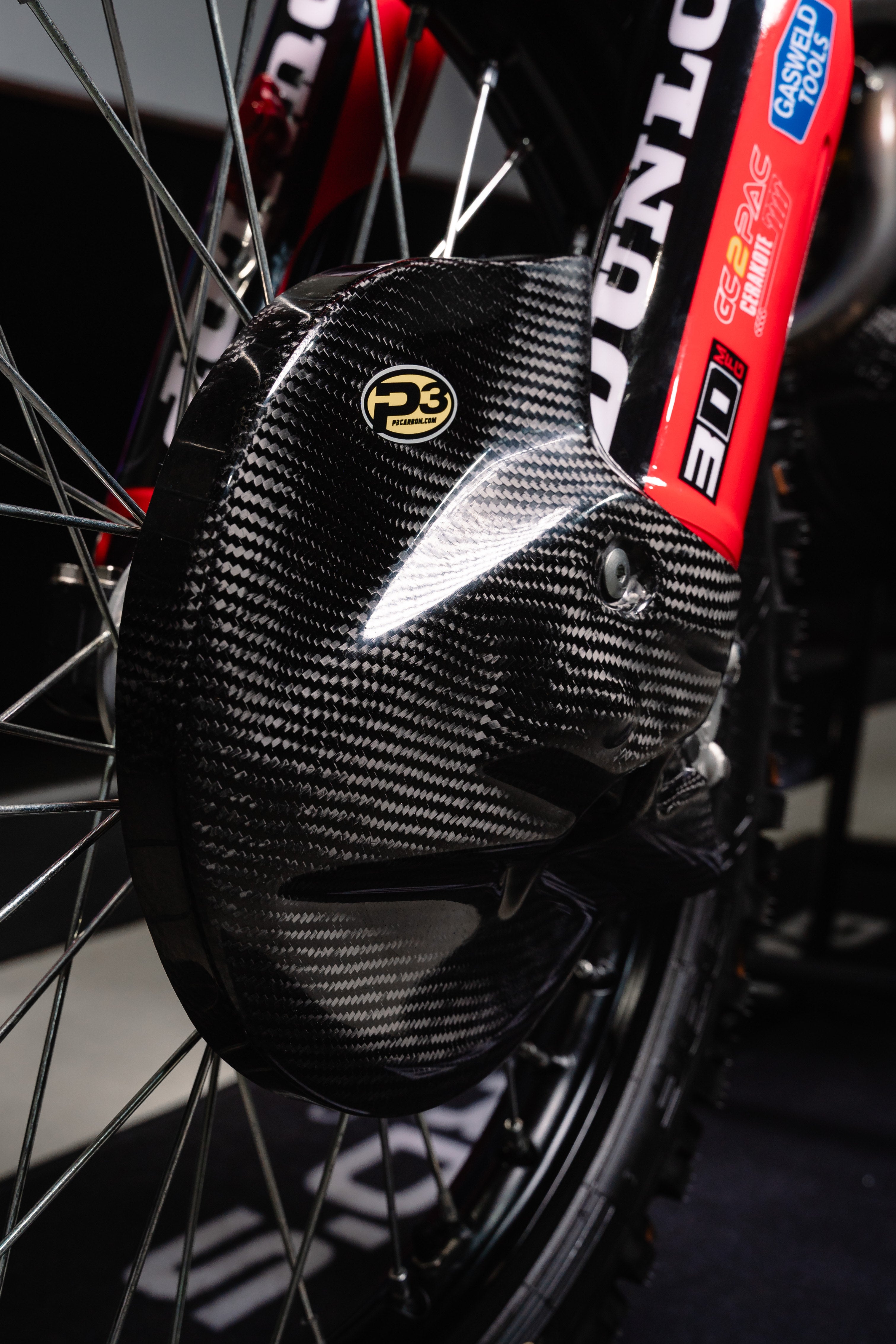 P3 Carbon Front Brake Guard | 250/450 R/RX | 2014 - 2025 (See Fitment Chart)
