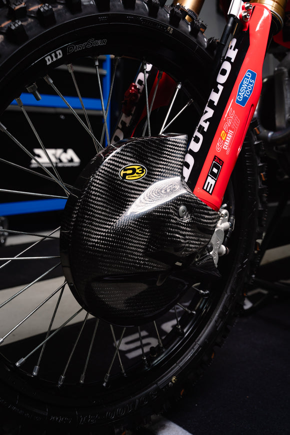 P3 Carbon Front Brake Guard | 250/450 R/RX/RWE | 2014 - 2026 (See Fitment Chart)