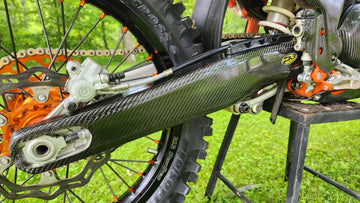 P3 Carbon Fiber Swingarm Protector KTM / Husqvarna / GasGas | 2023/2024 (See Fitment Chart) - 0