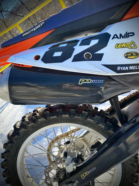 P3 Carbon Muffler Guard KTM / HUSQ / GasGas 4T | 2022 - 2026