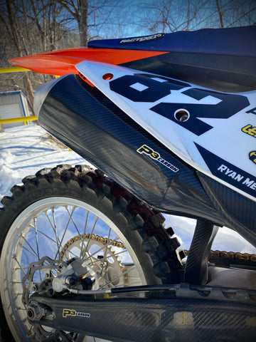 P3 Carbon Muffler Guard KTM / HUSQ / GasGas 4T | 2022 - 2026 - 0