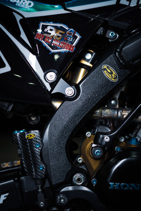 P3 Carbon Rear Pump Protection | CRF250R/RX/RWE & 450R/RX/RWE 2005 - 2026 (See Fitment Chart) - 0