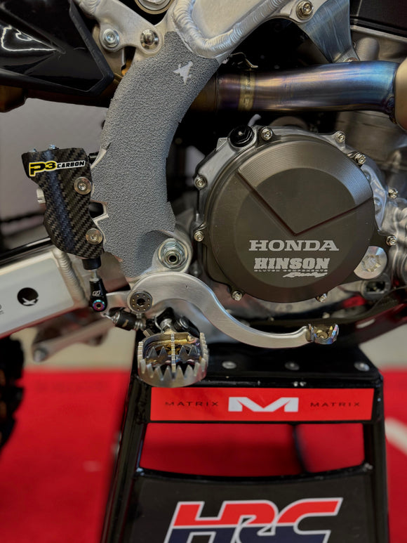 P3 Carbon Rear Pump Protection | CRF250R/RX/RWE & 450R/RX/RWE 2005 - 2026 (See Fitment Chart)
