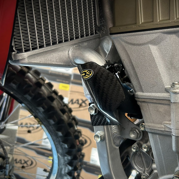 P3 Carbon Radiator Hose Cover Ducati Desmo | 450MX 2025 - 2026 | 450 EDX 2025 - 2026 |