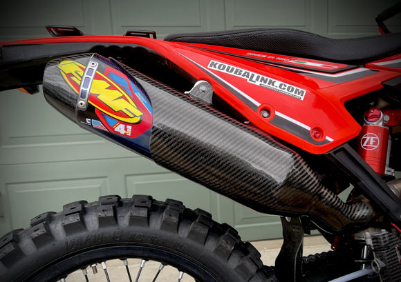 P3 Carbon "Cut" Version Muffler Guard Beta R/RS/RR-S 4T | 2020 - 2026 FMF