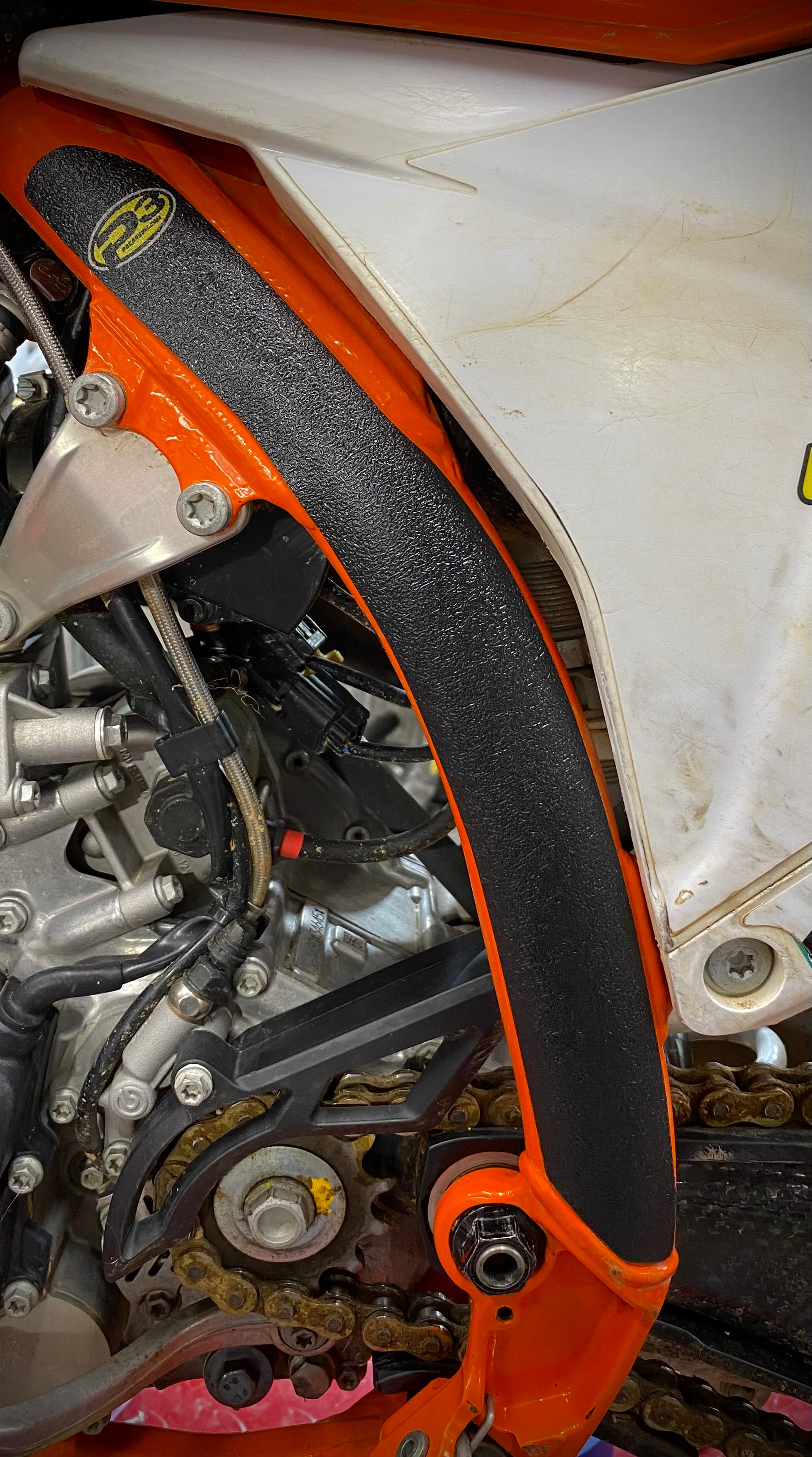 P3 Carbon SX-GRIP Guards Frame Protectors KTM | 2023 - 2025 | See Fitment Chart Below