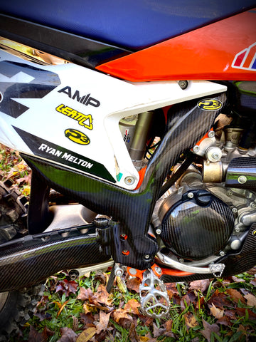 P3 Carbon Fiber Frame Guards KTM | 2023 - 2026 (See Fitment Chart)