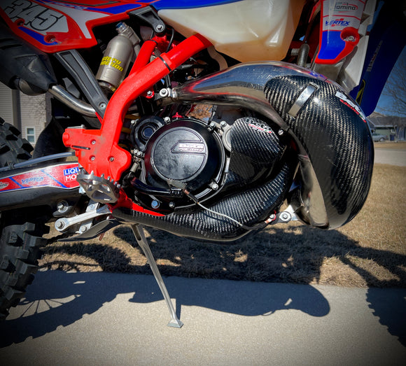 P3 Carbon Skid Plate Beta 250|300 RR/RX | 2020 - 2026 (Including Race / X-PRO Models) | WITHOUT Linkage Protection