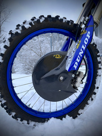 P3 Carbon Front Brake Guard | YZ125/250(X) & YZ250/450F(X) / Fantic | 2008 - 2026 (See Fitment Chart)