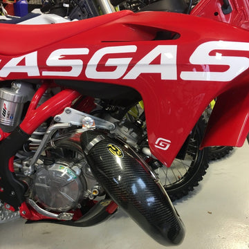 P3 Carbon Pipe Guard Stock & Pro Circuit KTM & HSQV 125/150 | 2019-2022 | GasGas MC125 2021-2023