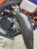 Carbon MAXCoverage Pipe Guard Stock KTM 125 SX/XC 2023-2024 | Husqvarna TC125 2023-2024 | GasGas MC125 2024
