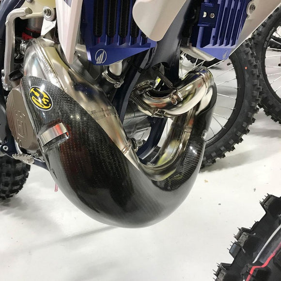 P3 Carbon Pipe Guard STOCK: KTM/HQV/GASGAS Multiple 250/300 Models | 2019-2023 (See Fitment Chart)